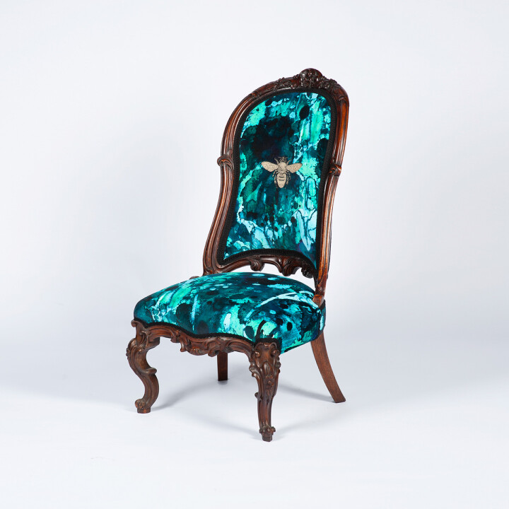 Storm Blotch Victorian Nursing Chair
