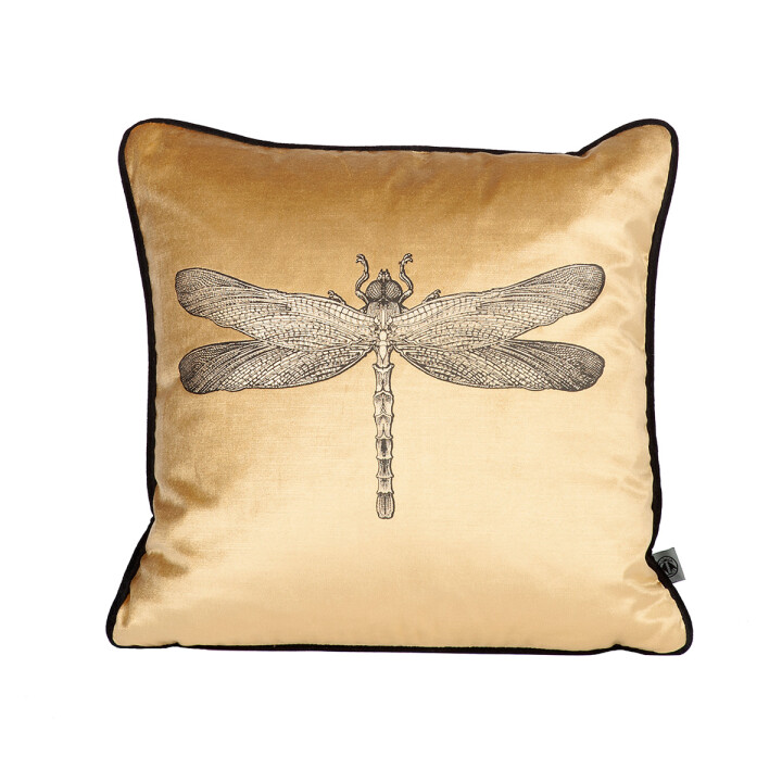 Dragonfly Velvet Cushion