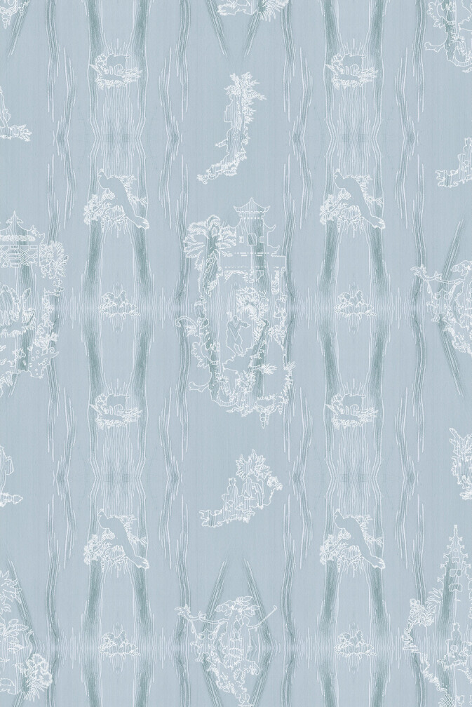 Chinoiserie Scenic Wallpaper