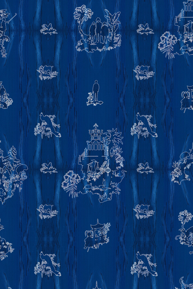 Chinoiserie Scenic Wallpaper / image 1