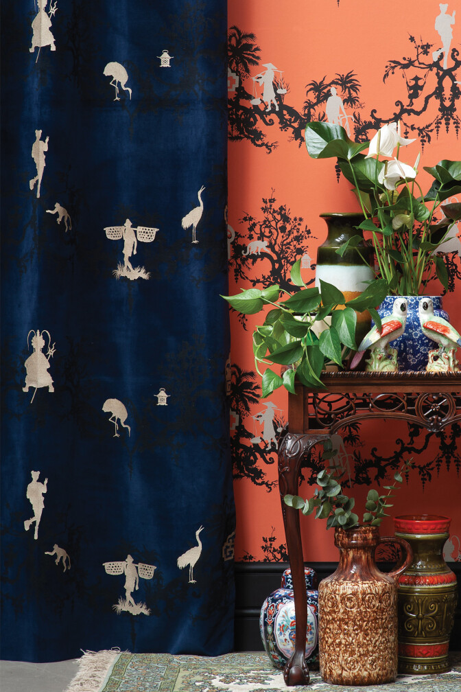 Shuiping De Pillement Velvet Fabric / image 2