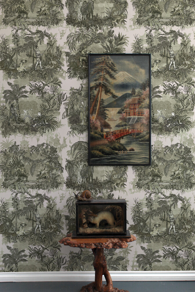 Chinoiserie Toile Wallpaper / image 2