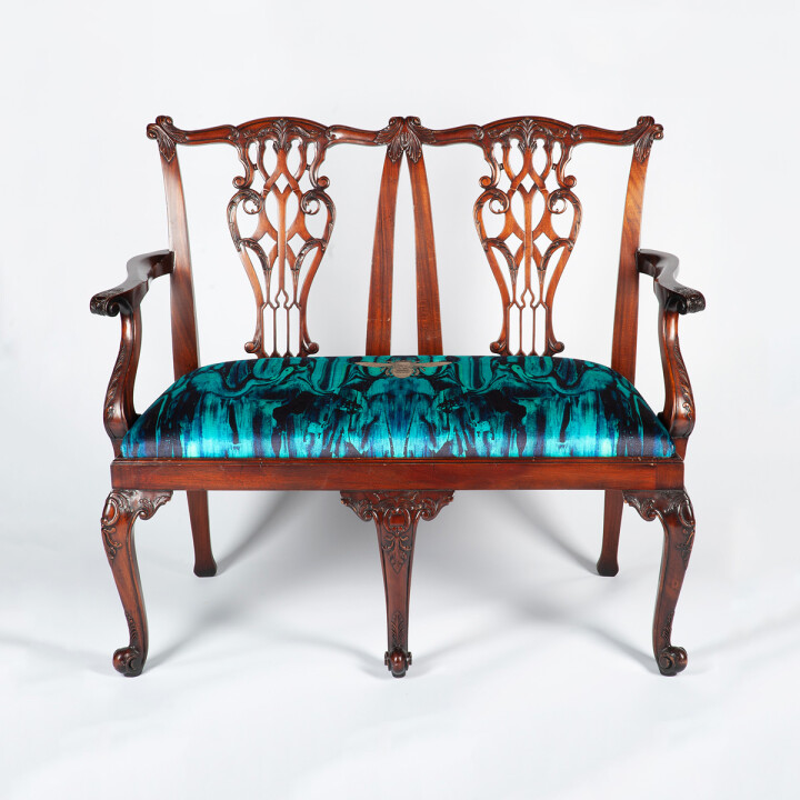 Gerhard Gum Blue Loveseat