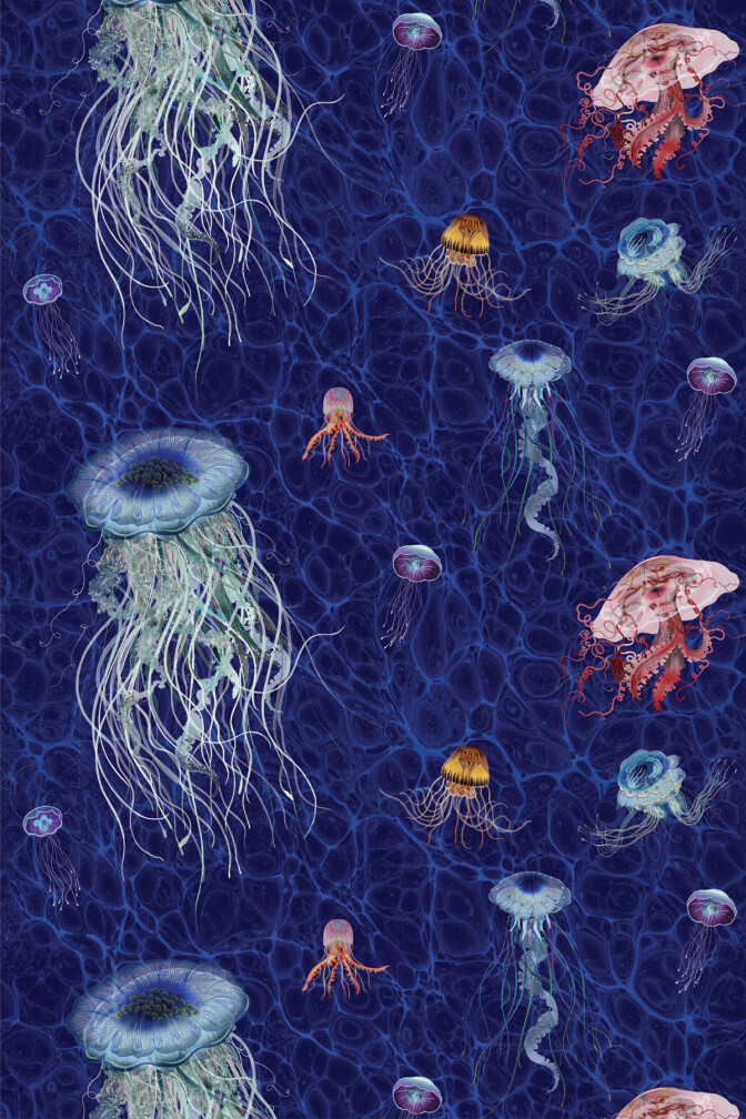 Jellyfish Velvet Fabric