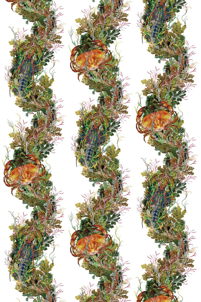 Crab And Lobster Fabric