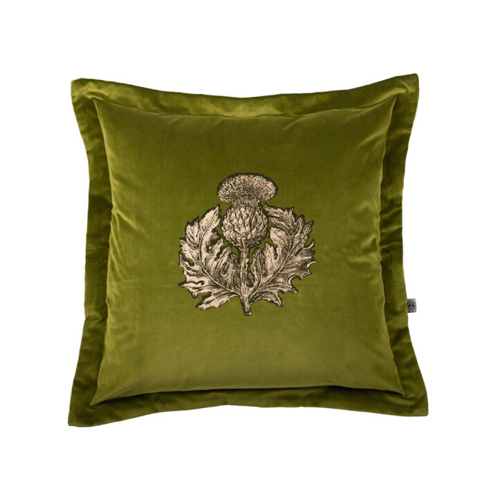 Thistle Velvet Cushion