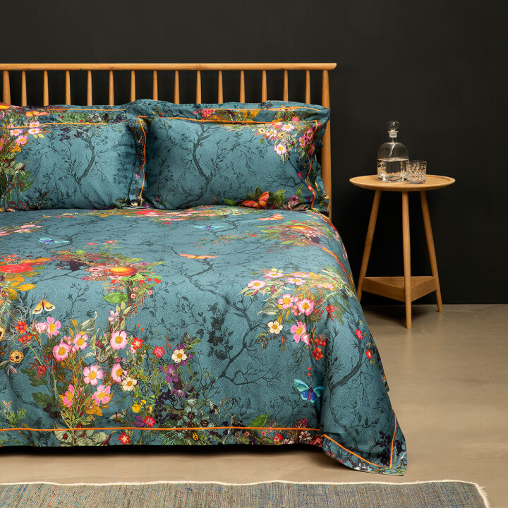 Bloomsbury Teal Garden Duvet Set