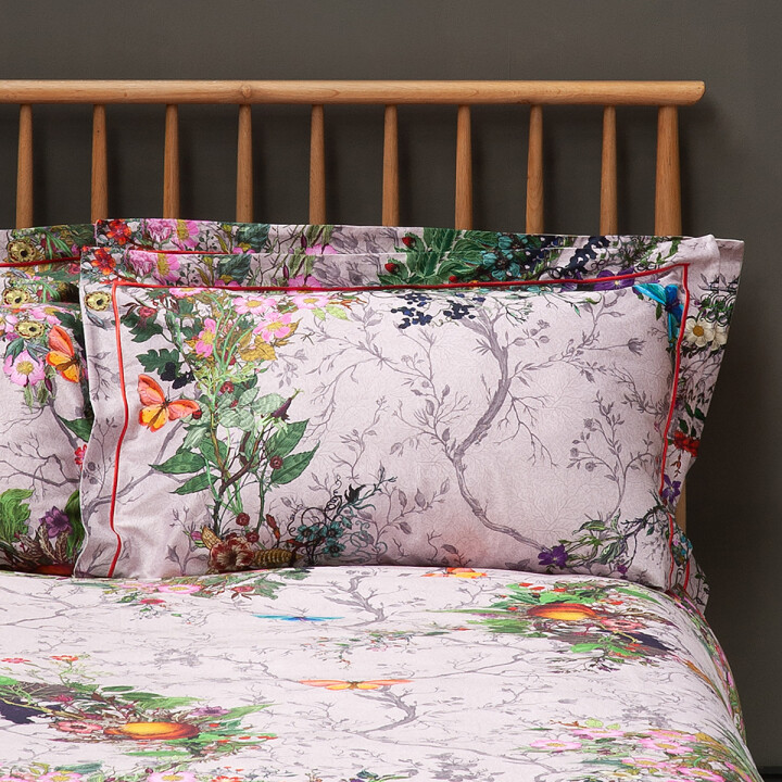 Bloomsbury Garden Dusty Pink Oxford Pillowcase