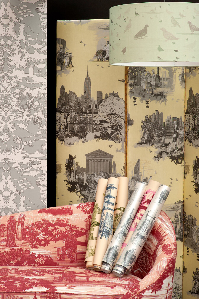New York Toile Fabric Sample / image 2