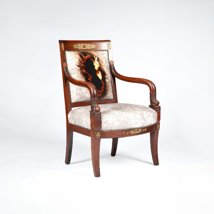 Slow Burn Gold Detail Chair