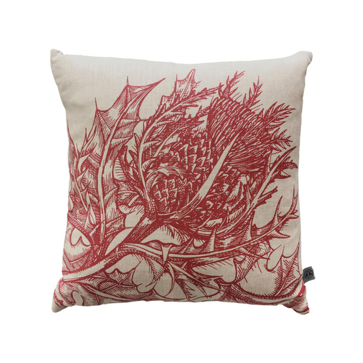Thistle Linen Cushion